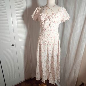 Cider Dress Size 8 Women’s NWT Square Neck Floral Fairycore Tea Dress Vibes